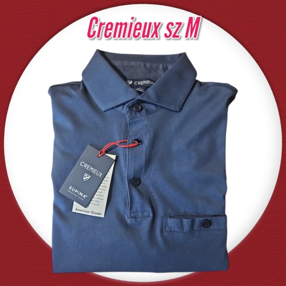Cremieux Blue Label Slim Fit Solid Jersey Short Sleeve Polo Shirt - Picture 1 of 11